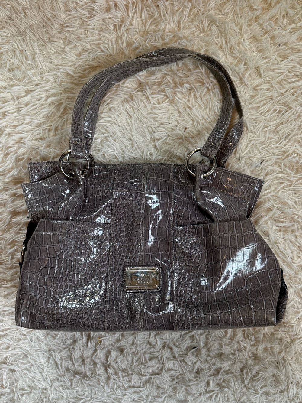 rosetti croc shoulder bag